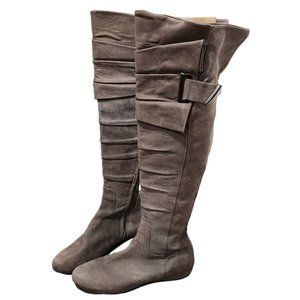 Altariva Pump Taupe Boots Ltalian Leather Made in Italy Size 40 Eu